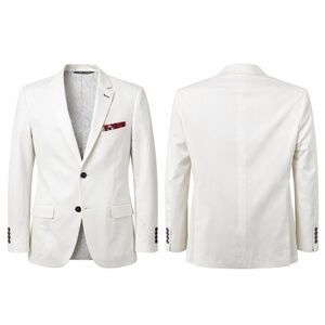 Paisley & Gray Men's 38R Slim Fit Blazer Cream Ivory Modern Classic